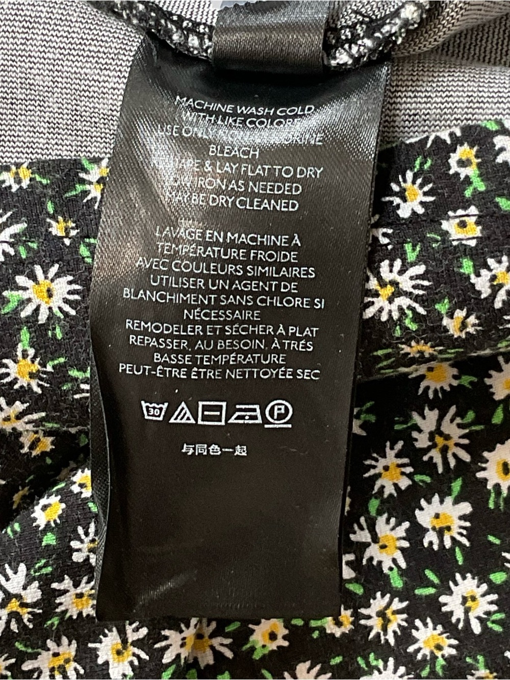 Free People Lorelai Printed Black Floral Midi Dress Size Large - Picture 9 of 10